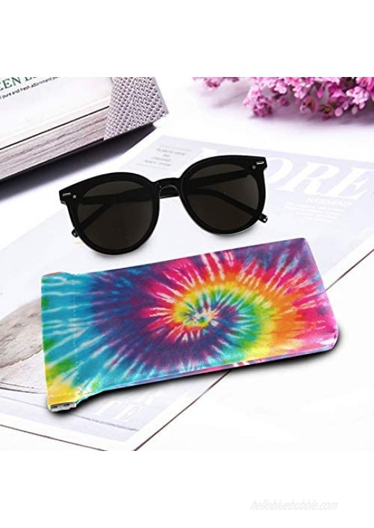 UNISE Sunglasses Pouch Portable Squeeze Top Eyeglass Cases Eyeglass Holder PU Leather Soft Glasses Case for Women Girl