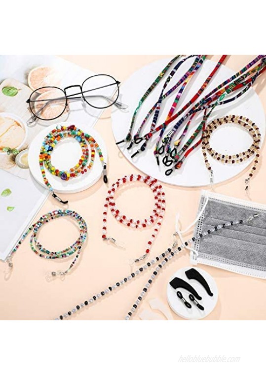 10 Pieces Eyeglass Chain Holder Elegant Beaded Eyewear Retainer