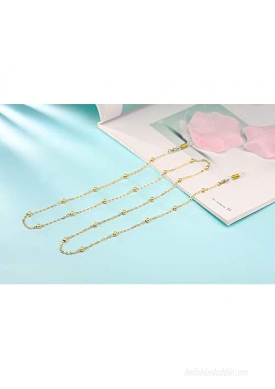 18K Gold Plated Glasses chain (Thick Plating Layer) Eyeglass Strap for Women