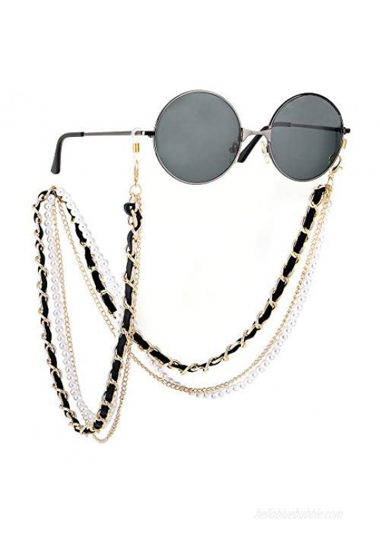 CosTimo 3in1 Women Glasses Chain Sunglass Mask Eyeglass Chains For Women