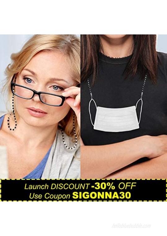 Eye Glasses String Holder - Premium Beaded Eyeglass Holders Around Neck - Eyeglass Chain Cord for Women