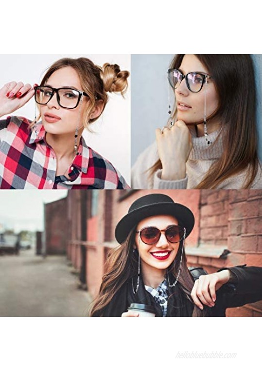 Eyeglass Chain Strap Holder Cord Fashion Eyewear Retainer Crimmy Reading Eyeglass Necklace