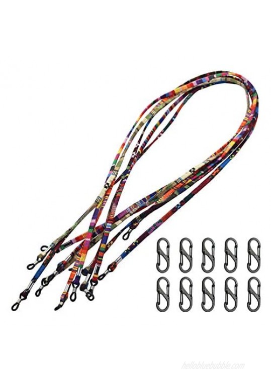Face Shield Bandanas Lanyard Colorful Boho Eyeglass Chains Glasses Strap Holder Necklace Retainer Cords around Neck