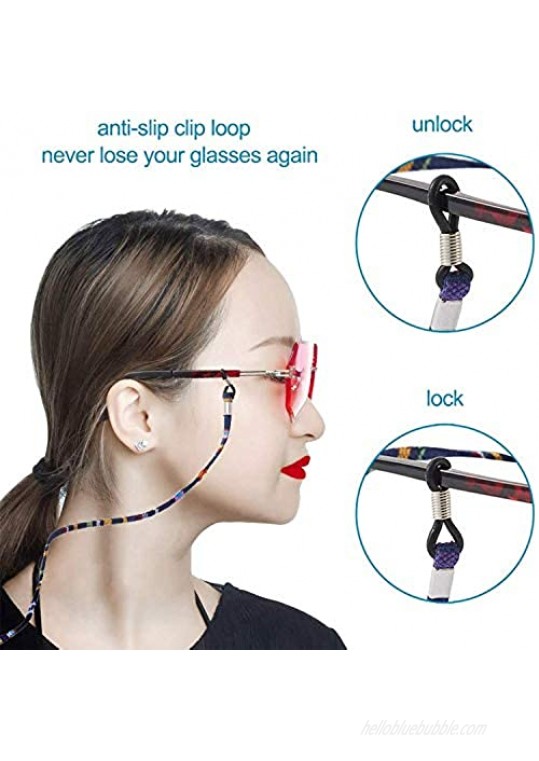 Hulless 60 Pcs Eyeglass Chains Ends Adjustable Strap Holder Chain Ends Connectors for Eyeglass Holder Necklace Chain