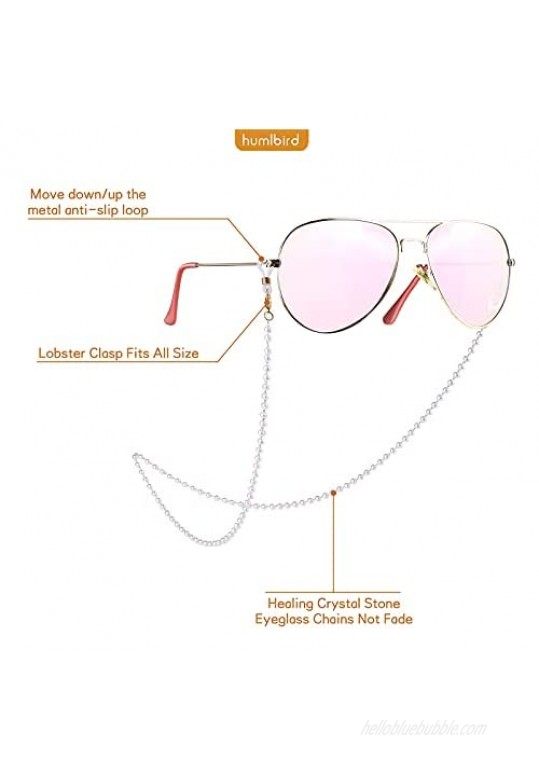 humlbird Glasses Chain for Women Sunglasses Chain Mask Lanyard Eyewear Retainer Beaded Mask Chain