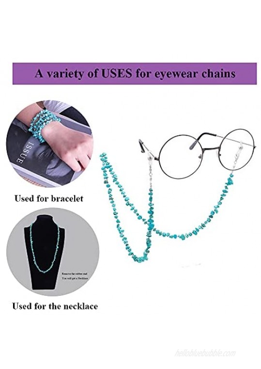 KAI Top Eyeglass Chain Strap Holder Cord Sunglass Chain Fashion Chip Beaded Mask Lanyard Chain Face Mask Chain for Women
