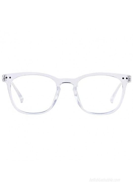 Blue Light Blocking Glasses Women Men Computer Small Face Clear Bluelight Blocker Eyeglasses Frame ANDWOOD AR001
