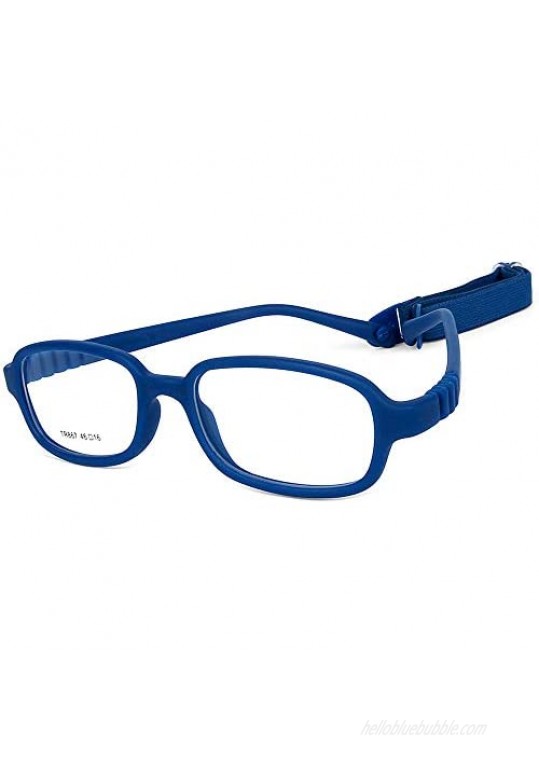 Children Optical Glasses Frame tr90 Flexible Bendable One-piece Safe Eyeglasses Girls Boy