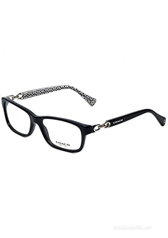 Coach Women's HC6052 Eyeglasses Black/Black White Sig C 54mm