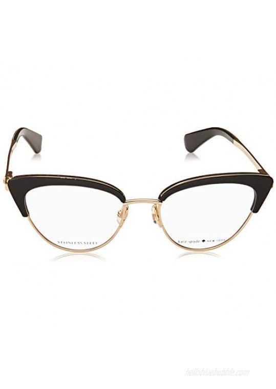 Kate Spade Jailyn 807 Black Plastic Cat-Eye Eyeglasses 50mm