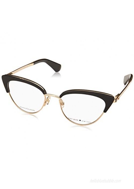 Kate Spade Jailyn 807 Black Plastic Cat-Eye Eyeglasses 50mm