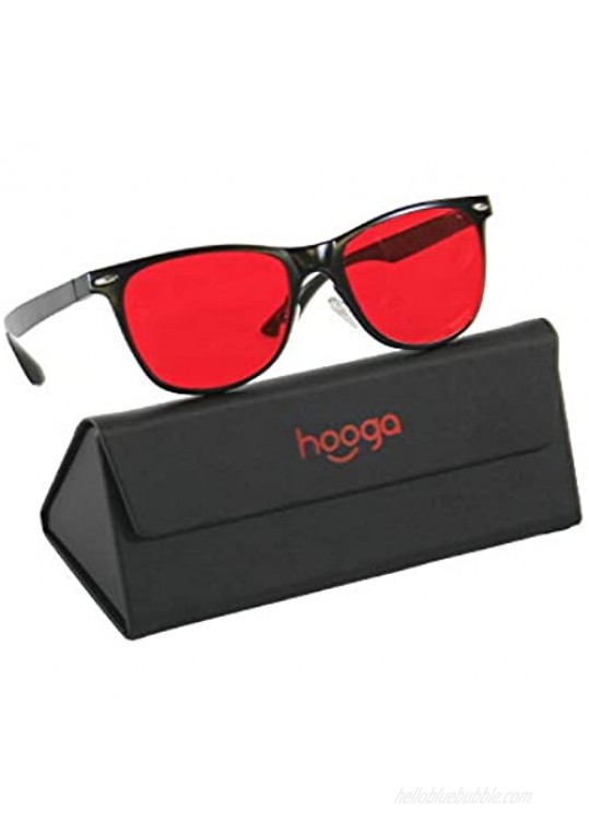 Migraine Glasses Combo Pack Indoor & Outdoor Migraine Relief by Hooga Unisex Frame Filters Most Harmful Wavelengths That Can Cause Migraines