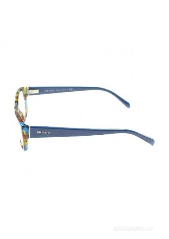 Prada PR18OV NAG1O1 Eyeglass Havana Spotted Blue 52 mm