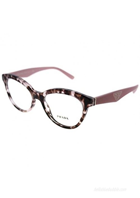 Prada TRIANGLE PR11RV Eyeglass Frames ROJ1O1-52 - Pink Havana PR11RV-ROJ1O1-52