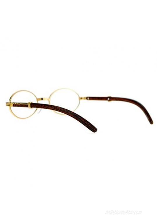 SA106 Art Nouveau Vintage Style Oval Metal Frame Eye Glasses