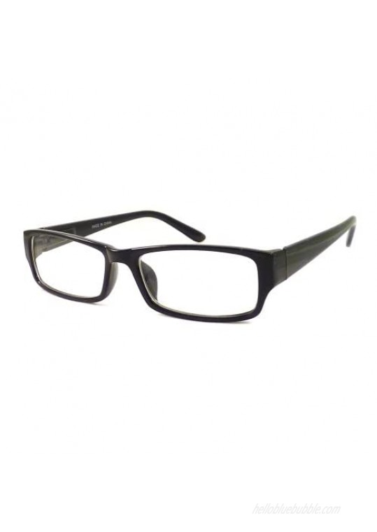 VINTAGE Style Designer Frame Clear Lens Eyeglasses BLACK