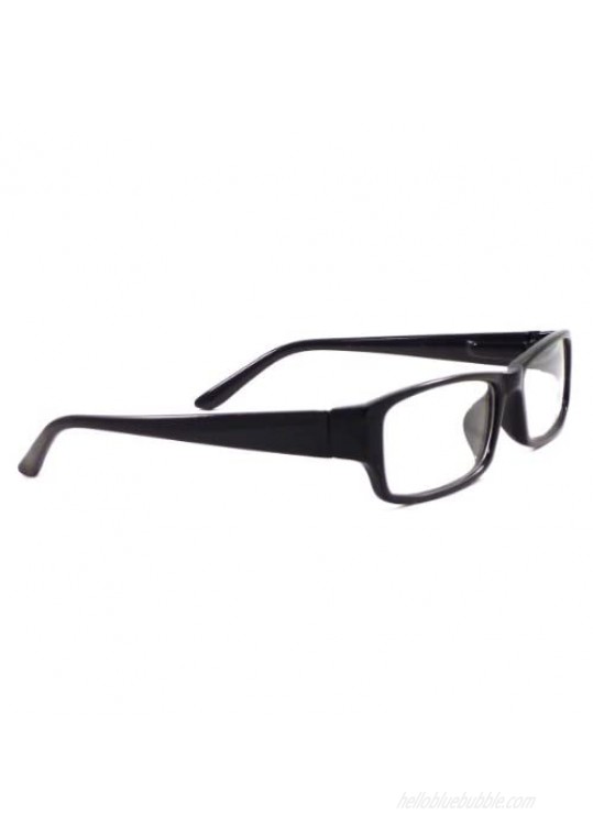 VINTAGE Style Designer Frame Clear Lens Eyeglasses BLACK