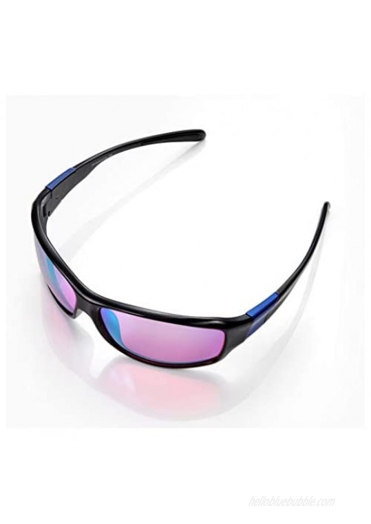 Pilestone Red-Green Color Blind Glasses TP-028 Sporty Style Rose Lenses