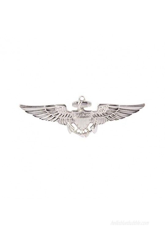 A N KINGPiiN Silver Winged Shield Lapel Pin Badge Gift Party Shirt Collar Costume Pin Accessories for Men Brooch