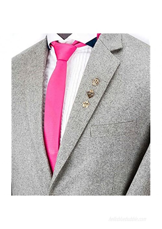Knighthood Elegant Set of Power Lapel Pin Badge Coat Suit Collar Accessories Brooch for Men
