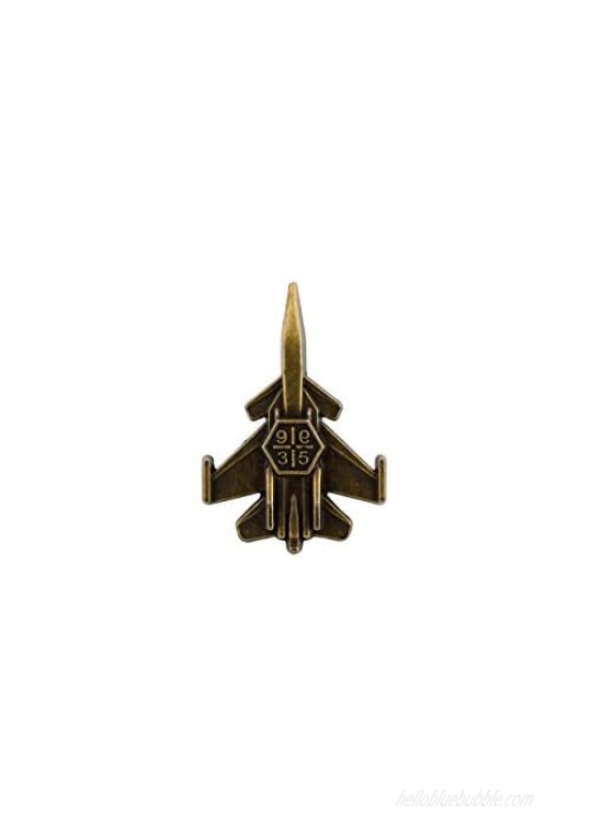 Knighthood Fighter Jet Aircraft Airplane Bronze Lapel Pin Badge Coat Suit Wedding Gift Party Shirt Collar Accessories Brooch for Men