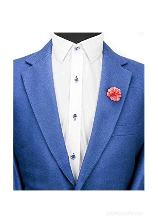 Knighthood Peach Flower Bunch Lapel Pin Badge Coat Suit Collar Accessories Brooch for Men