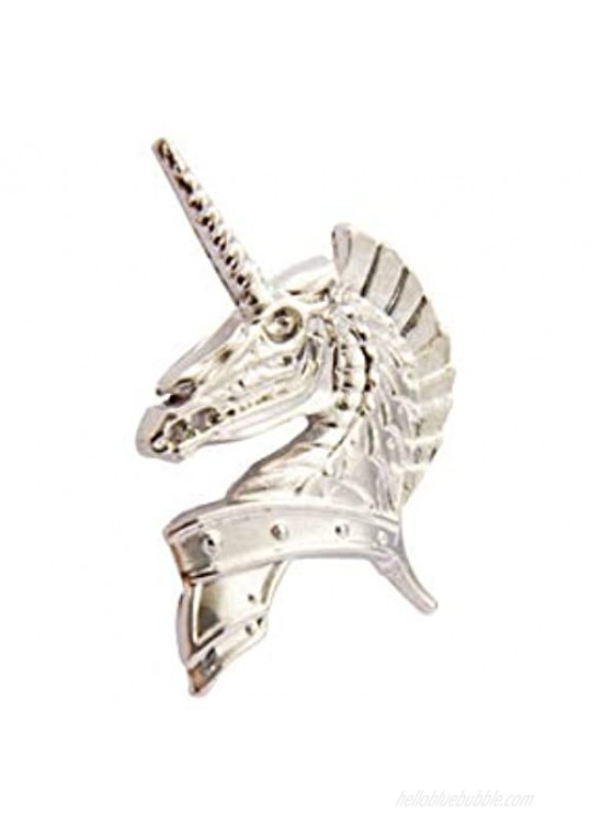 Knighthood Silver Unicorn Lapel Pin Badge Coat Suit Jacket Wedding Gift Party Shirt Collar Accessories Brooch