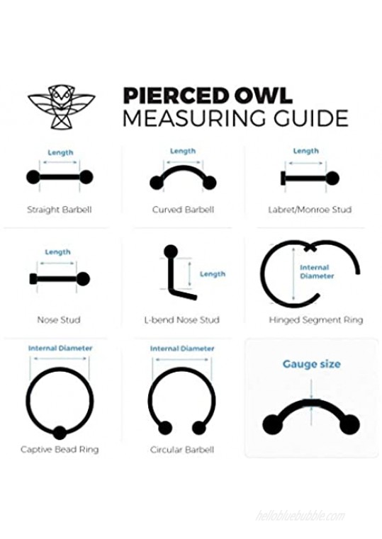 Pierced Owl Set of 4 Prong Set Marquise CZ Crystal Flat Back Studs