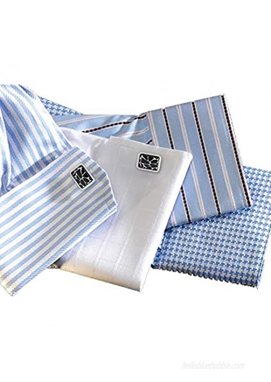 BodyJ4You 3PC Cufflinks Tie Clip Bar Button Shirt Modern Classic Design Business Gift Set