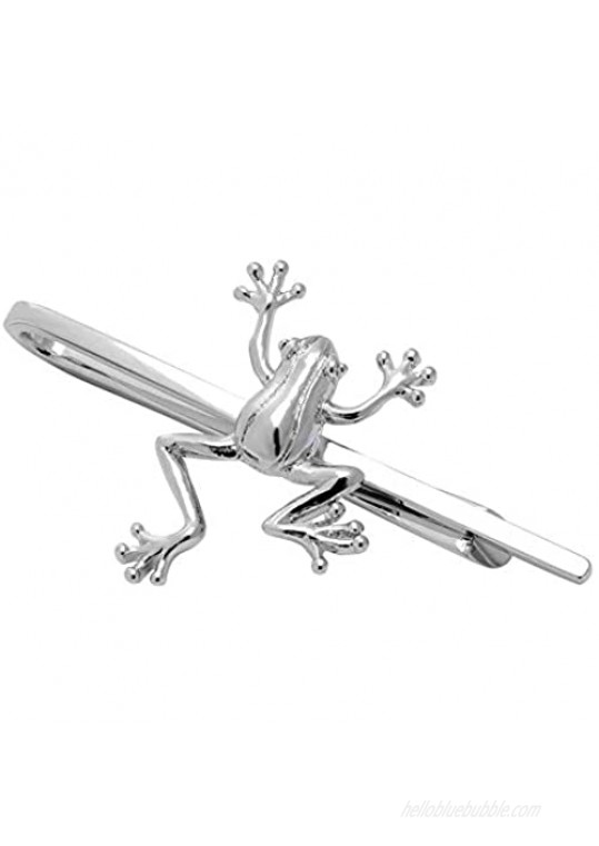 HAWSON 2 inch Tie Clip for Men Novelty Tie Bar Skinny Tie Clips for Necktie Daily Life with Gift Box-Shrimp Carp Goldfish Frog Lobster Swordfish