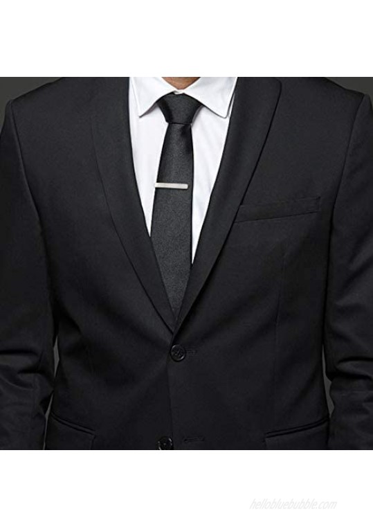 kilofly Men's Hidden MessageWORLD'S BEST DAD Luxury Tie Bar 2 Inch Silver
