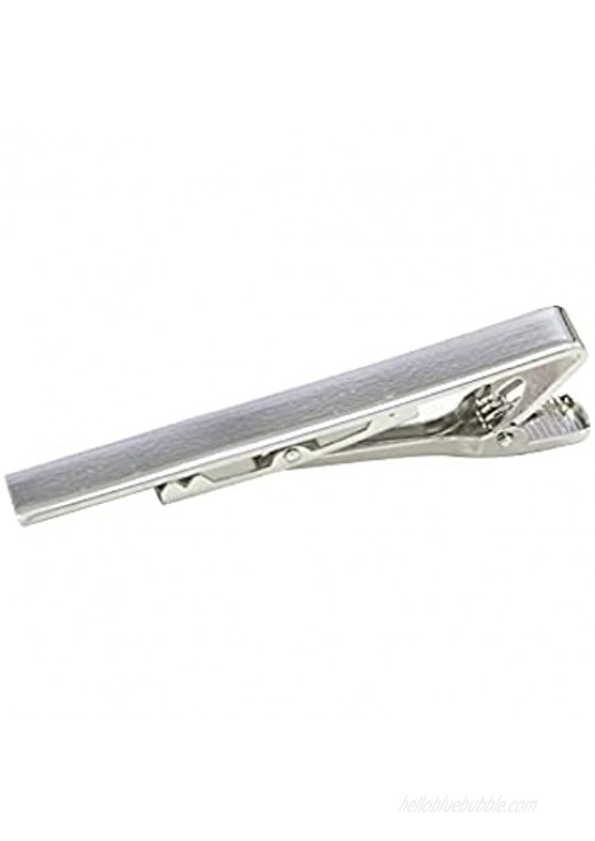Marktol Tie Clips for Men Durability and Corrosion-Resistant Steel Plating Tie Bar Pinch Clips Use for Wedding Anniversary Business and Daily Life Silver