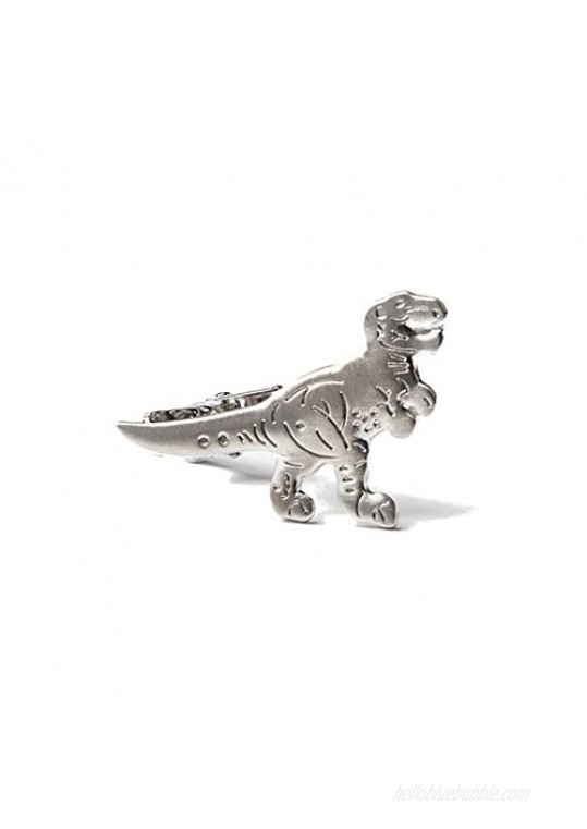 Men's Premium T Rex Dinosaur 1.5" Metal Tie Bar Clip