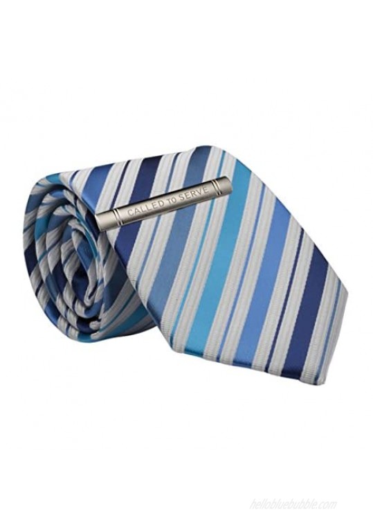 Mens Tie and"Called to Serve" Tie Clip for LDS Missionary  58”