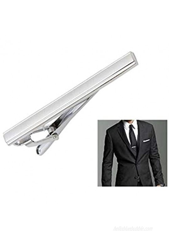 Men's Tie Clip Stainless Steel Metal Simple Necktie Tie Bar Clasp Clip Clamp Pins Sliver Color For Men Business&Party Wedding Best Gift