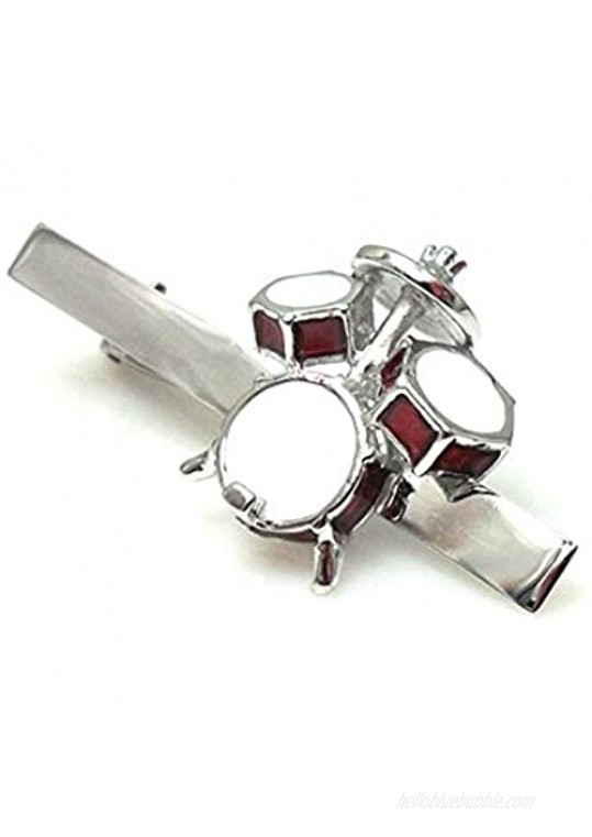 Procuffs Drum Set Drummer Gift Band Rock N Roll Music Tie Clip Wedding Bar Clasp