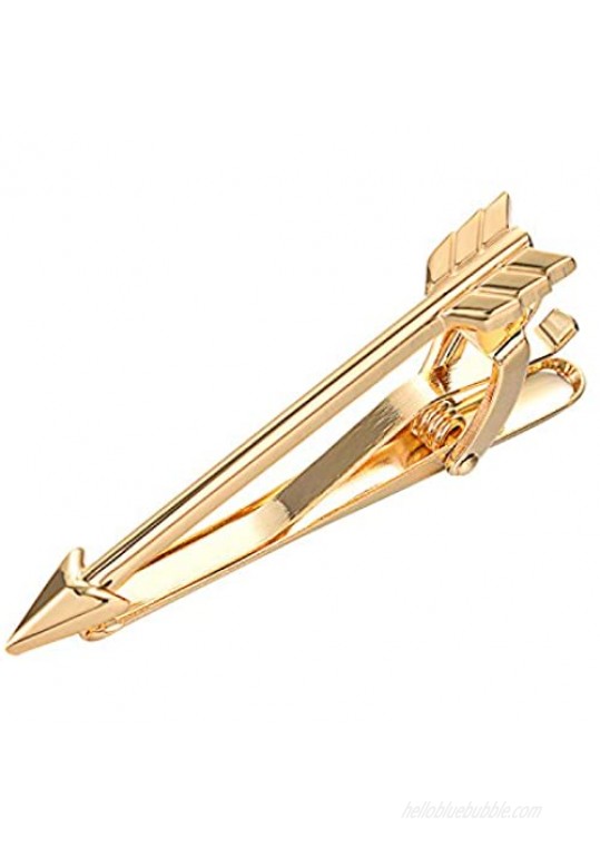 Yoursfs Owl Tie Clip Tool Arrow Tie Bar Clips for Men Personaized Leaf Feather Tie Pins for Men
