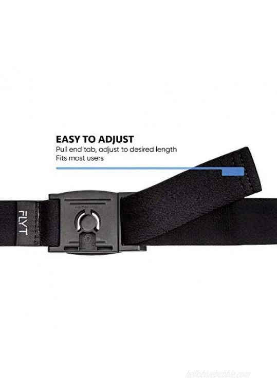 FLYT Solo Belt - Everyday Comfortable Minimalist Belt with Quick Magnetic Buckle TSA travel friendly