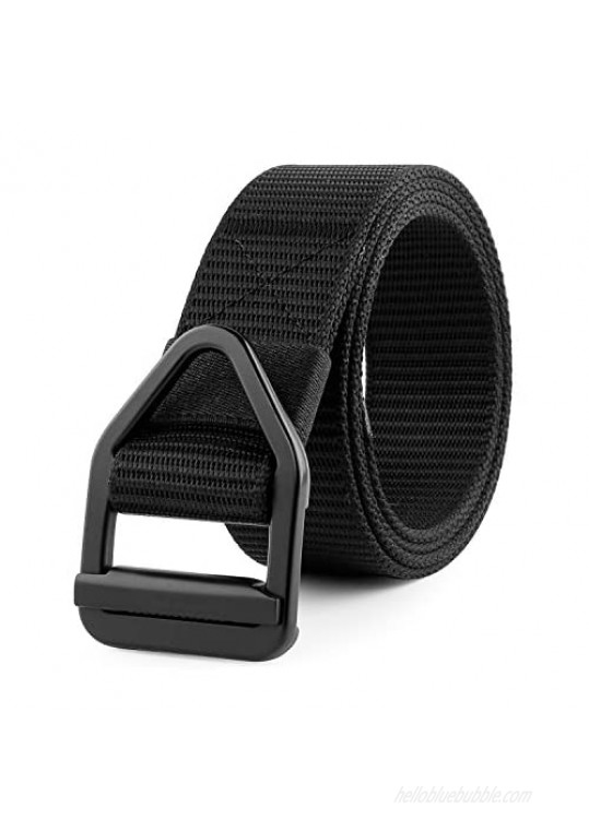 JASGOOD Tactical Heavy Duty Reinforced Nylon Belt for Men Adjustable Military Webbing Belt Strap with Metal Buckle