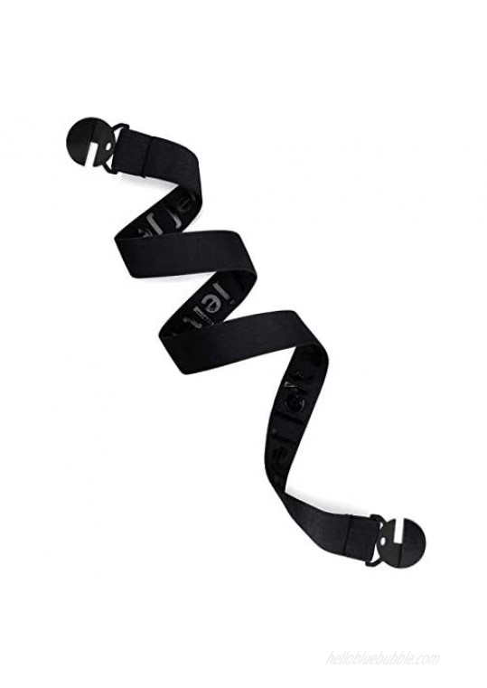 Jelt Elastic Stretch Belt | For Men and Women | Non-Metal | Non-Slip | Made in USA | Black Belt