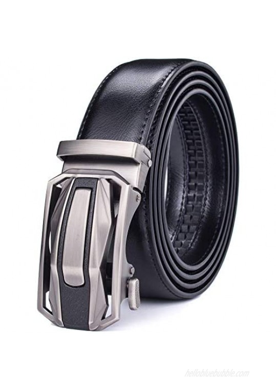 Men Belts Leather Male Slide Ratchet Work Dress Strap w Interchangeable Buckle Beltox …