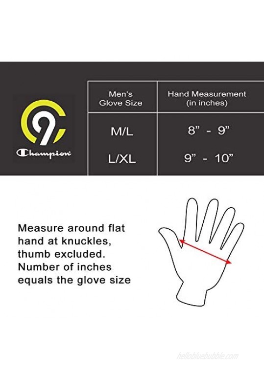 C9 Champion Men's Fleece Glove Touch Screen Friendly With Thinsulate