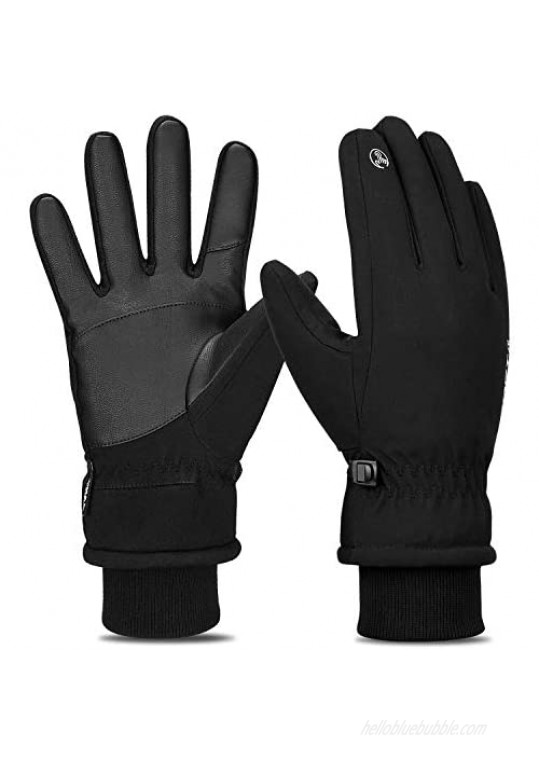 Cevapro -30℉ Winter Gloves TouchScreen Waterproof Running Gloves Cold Weather Thermal Ski Gloves