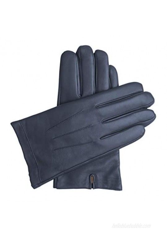 Downholme Classic Leather Cashmere Lined Gloves for Men