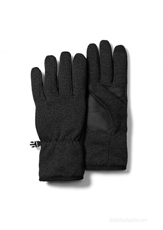Eddie Bauer Mens Radiator Fleece Gloves  Black Regular S/M