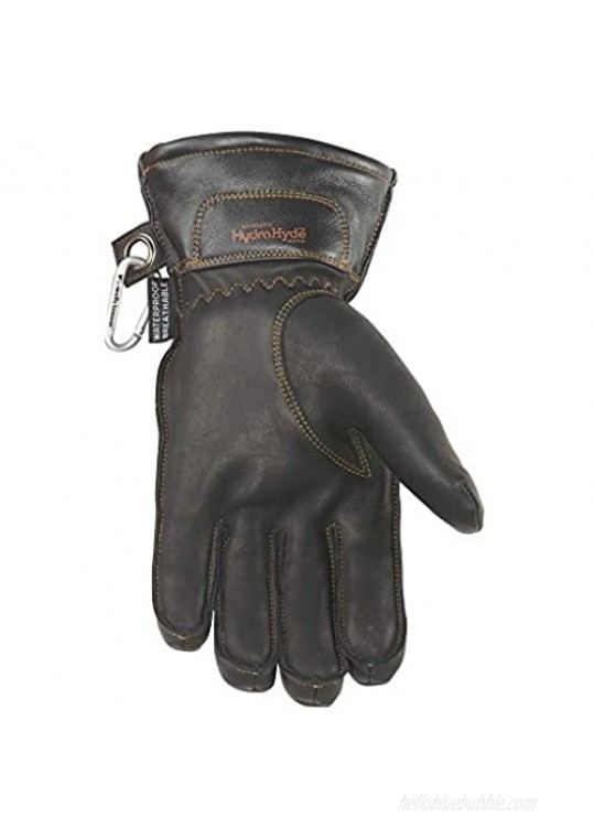 Men's Black HydraHyde Leather Winter Gloves Waterproof Insert XX-Large (Wells Lamont 7664K)