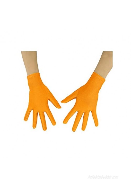 Shinningstar Adults' 10 Wrist Length Spandex Full Finger Stretchy Short Gloves