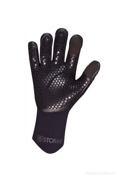 Stormr Typhoon Mens and Womens Durable Yet Comfortable Fishing Glove with High Stretch Premium Micro-fleece Lined 3MM Neoprene: Best Used for Ice Fishing Winter Conditions and Foul Weather
