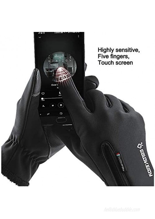 Touch Screen Waterproof Winter Gloves -30℉ Driving Warm Windproof Full Fingers Skiing Outdoor Work Cycling Fishing