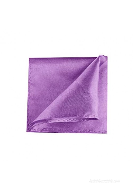 Allegra K Men's Pocket Squares Handkerchiefs Solid Color for Wedding Party